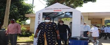 Entregue túnel de desinfecção ao Hospital Geral da Machava 