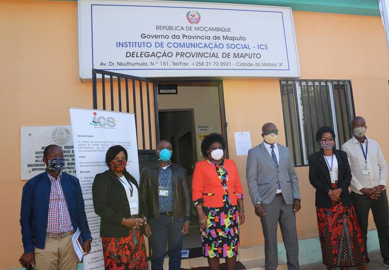 Vitória Diogo em visita de trabalho às delegações provinciais do ICS, TVM e RM. 6