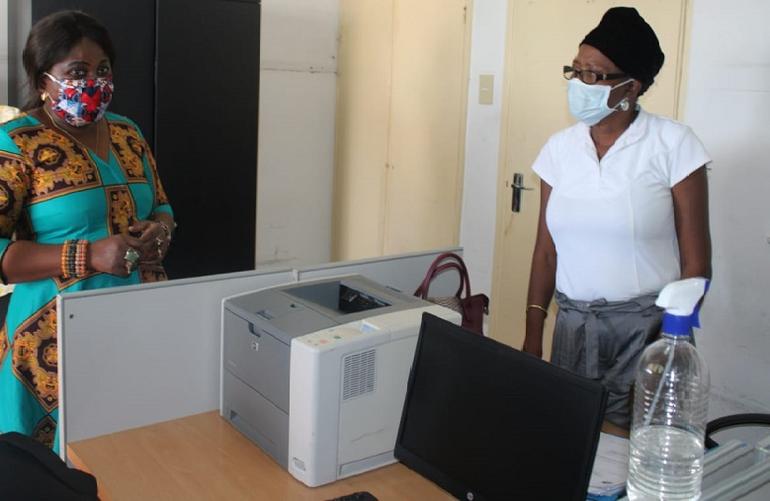 Secretária de Estado na Província de Maputo visita ao Instituto Nacional de Acção Social. 4